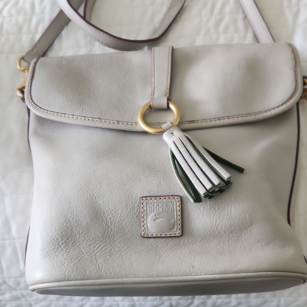 Dooney And Bourke Florentine Leather Large Dottie Crossbody